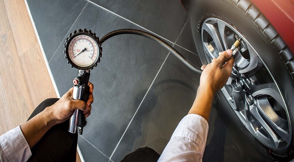 tyre pressure checking